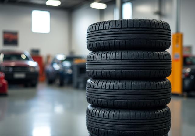 Pneumatici invernali ed estivi pronti per il montaggio in officina
