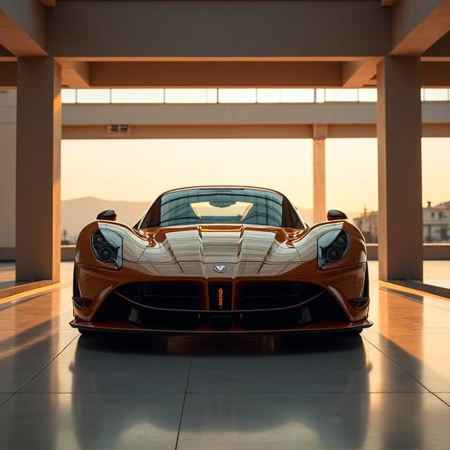 Vista d'insieme di una supercar personalizzata